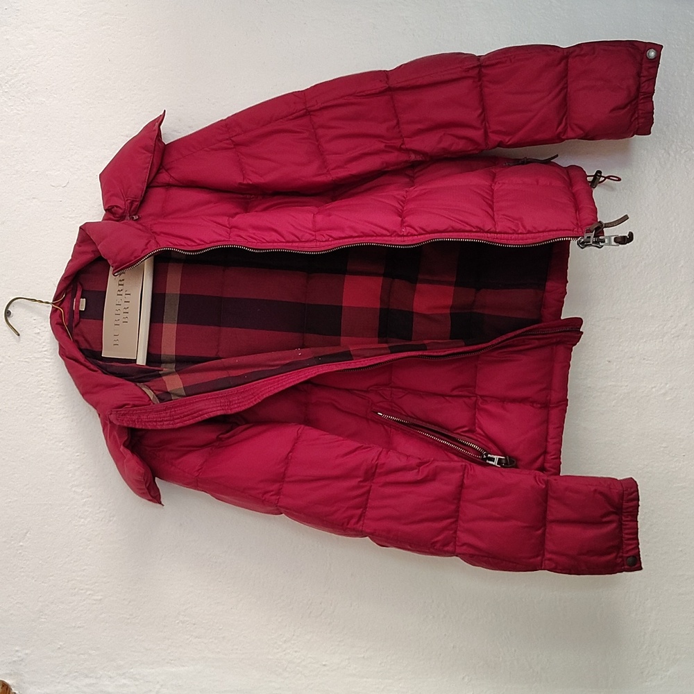 Burberry Red Jacket Size Small - image 4